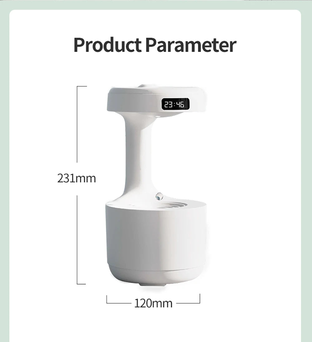 Anti-Gravity Backflow Humidifier